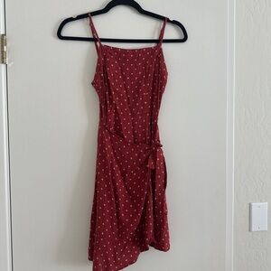 Abercrombie & Fitch Red Wrap Dress